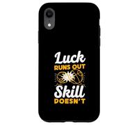 Luck Runs Out Skill Doesn't Funny Petanque Player Case for iPhone XR