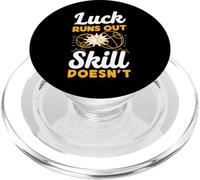 Luck Runs Out Skill Doesn't Funny Petanque Player PopSockets PopGrip for MagSafe