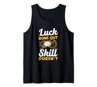 Luck Runs Out Skill Doesn't Funny Petanque Player Tank Top