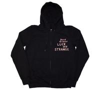 Luck & Strange London Back Print Full Zip Hoodie David Gilmour Black XXL