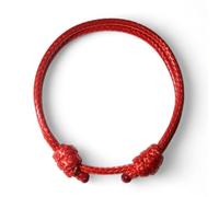 Luck Strings Thick 3mm Wax Nylon Cord Bracelet for Men Women Adult - Leather-like string Unisex Waterproof Friendship Gift Chunky bracelet Pulsera gruesa hombre, 5 inches or 13 cm, Polyester Leather