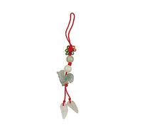 Luck Trader Lucky Real Jade Phone Charm Chinese 2017 Year of The Cockerel