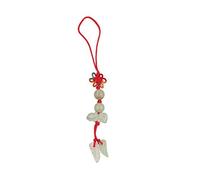 Luck Trader Lucky Real Jade Phone Charm Chinese Year of The Rat