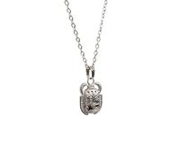 Luck Trader Silver Ancient Egyptian Scarab Beetle Pendant Necklace