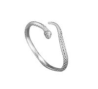 Luck Trader Sterling Silver Snake Bangle Bracelet Gift for Mum on Mothers Day, Birthday, Christmas