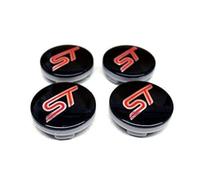Luck16888 4PCS 54MM ST Racing Black RED Center Wheel HUB CAPS Emblem Cover CP9C-1A096-AA