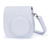LUCKCDUO A Must Have Accessory This Stylish pu Leather Camera Bag is Designed specifically to Protect Your for Mini Film Cameras (White)