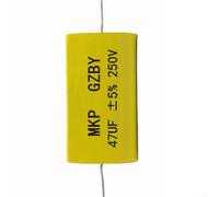 LUCKCDUO Audio Crossover Capacitor, 4Pcs 33uF 250V MKP Film Non-Polar, Stable Frequency Division Low Distortion, for Speaker Repair DIY Projects(47 µF)