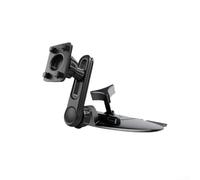 LUCKCDUO Car Phone Mount CD Slot Holder - Flexible 360 Degree Rotation for CarPlay Display - Sturdy Adjustable Bracket for Safe Driving - Black Plastic