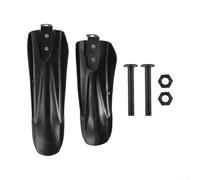 LUCKCDUO Kids Bicycle Mudguard Kit Front & Rear Made from PVC Plastic Compatible with 12 20 Inch Models Features Fast Installation and Anti Aging Properties (Style 1)