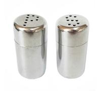 LUCKCDUO Lightweight 5ml Stainless Steel Salt & Pepper Shakers, Rust Resistant for Camping, Picnic, Barbecue, and Everyday Cooking Needs (P hole)
