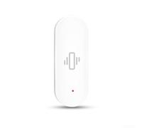 LUCKCDUO Motion Detection Vibration Sensor, Smart Vibration Sensor, For Tuya, For Zigbee, White, 1pcs