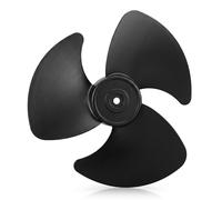 LUCKCDUO Replacement Fan Blades, Fan Blades, 3 Leaves Electric Fan Accessories, 24cm Three-Blade Replacement Parts Quiet Airflow Install Washable Plastic for Floor Ceiling Desk Fans(black)
