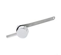 LUCKCDUO Stainless Steel Toilet Handle Replacement, Polished Chrome Front Mount Flush Lever for Standard Toilet Tanks, Easy Installation Design