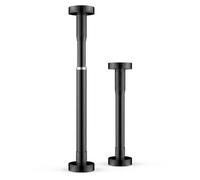 LUCKCDUO Undermount Sink Brackets, Adjustable Support Legs for Kitchen Sinks, 2Pcs Stainless Steel Support Legs, Perfect for Home Renovations (50-80CM Black)