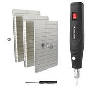 Luckcrab Crypto Seed Phrase Backup - 3-Plate Steel Wallet & Hardware Wallet Backup for Cold Storage, Fireproof Seed Phrase Plate Kit with Engraver, Indestructible Metal Crypto Seed Storage Vault