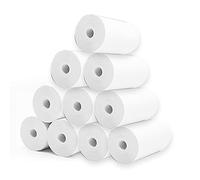 LUCKDANO 10 Rolls White Thermal Paper Roll 57x25mm Compatible with Pocket Printer | Thermal Receipt Paper for Photos, Journal & Memo Printing