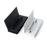 LUCKDANO 10pcs 5ml Perfume Empty Bottle Box Black White Card Paper Package Box with 6x9.8x1.6cm Size for Spray Bottle Essential Lotion