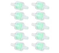 LUCKDANO 10PCS ABS Green Aquarium Silicone Tube Filter Fish Tanks Hose Cleaning Supplies (8MM)