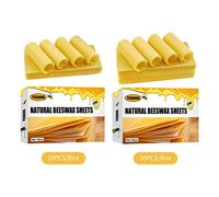 LUCKDANO 10PCS Beeswax Honey Sheets for Beekeeper Supplies - Foundation for Efficient Nesting and Versatile Craft Use