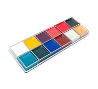 LUCKDANO 12 Colors Body Painting Palette Safe Face Body Paint Oil for Opera Professional Body Painting Show Makeup Kit