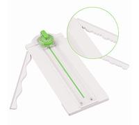 LUCKDANO 12 in 1 Mini Paper Trimmer - Cutter with 12 Unique Shapes for Crafting, Photos, and Scrapbooking - Safe Design with Precise Measurement Rulers, Compact and Durable