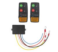 LUCKDANO 12v 24v Recovery The Wireless Winch Remote Control Kit Has a 75ft Range and Is Suitable for 12V/24V High-sensitivity Universal Automotive/ATV/truck applications.