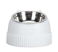 LUCKDANO 15° Tilted Anti Slip Raised Cat Bowl with Dual Bowls for Cats and Puppy, Suitable for Raised Dog Bowl, Made From Premium PP Material, Ensuring a Smoother Feeding Experience, Easy
