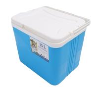 LUCKDANO 15L Cooler Hard 15L Insulated Portable Cooler - Durable Hard with Lasting Cooling Insulation - Ideal for Outdoor Picnics, Fishing, and Commercial Use (Blue)