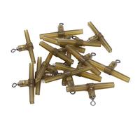 LUCKDANO 15PCS Anti Sleeves Side Bend Helicopter Rig Carp Fishing with Hook Link T Shape Design for Sturdy Durable Fishing Accessories