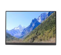 LUCKDANO 16 Inch Portable Monitor 1920 X 1200 IPS Screen, USB C Dual Stereo Speakers, Dual USB C Ports Lightweight for Laptop, PC, Phone, Switch Gaming Monitor Slim Zero Bezel with