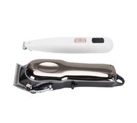 LUCKDANO 2 in 1 Dog Clipper Grooming Kit - Cordless Quiet Pet Paws Trimmer with 4 Guide Combs & LED Screen for Horses, Cattle, Cats, and Dogs