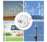 LUCKDANO 200W Three-phase Permanent Magnet Generator, 750rpm/12V High-efficiency Generator, Suitable for Home and Outdoor Use, with Optional Controller, Lightweight design. (With Controller)