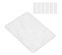 LUCKDANO 25pcs Transparent DIY Eye Mold Set - Portable Reusable Eye Patch Tray for At-Home and Professional Use - Perfect for Custom Skincare