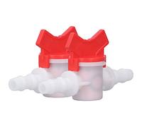 LUCKDANO 2Pcs Control Valve Water Stop Controller Regulator ABS Switch Accessory Set Kit for Efficient Liquid Management (#1)