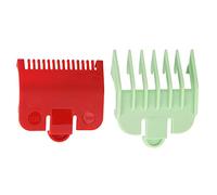 LUCKDANO 2pcs Professional Cutting Guide Comb Set - 1.5mm & 3mm Colorful Limit Combs for Electric Hair Trimmer and Shaver - Essential Hairdressing Tool