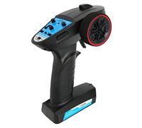 LUCKDANO 3 Channel RC Transmitter with 2.4GHz Receiver, Speed Adjustment Function, Ergonomic Grip, Suitable for RC Cars, Boats, and Tanks, Range Over 100 Meters