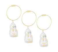 LUCKDANO 3 Pcs Transparent Cat Hair Storage Bottle Pet Fur Keepsake Keychain with Secure Snap Lid for Cat Lovers Dog Owners Memorial Gift (Type 2)