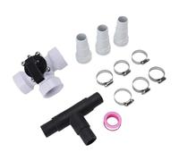 LUCKDANO 3 Way Pool Valve, Pool Plumbing Fittings Diverter Valve Effectively Control The Waterflow G1 1/2 Female Threaded for Spas