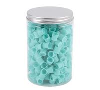 LUCKDANO 300 Pcs Silicone Ink Cups Pigment Cups Microblading Cups Food Grade Safe Soft Elastic 12mm with Suction Base for Eyebrow Lip Eye Microblading