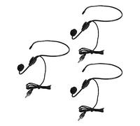 LUCKDANO 3Pcs Wired Head Microphone - Uni-Directional Headset Mic with Anti-Noise Function for Lectures, Presentations & Teaching - Lightweight & Comfortable Design