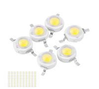 LUCKDANO 3W High Power LED Beads Light Emitting Diode Chips SMD 100pcs DIY Lighting Fixture for Home and Garden (Zhengbai 6000-6500K)