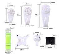 LUCKDANO 47Pcs Non-Trace Wall Picture Hooks - Invisible Traceless Picture Hanging Kit - Load Capacity 15+ Lbs Versatile Hooks for Home & Office Decoration