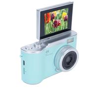 LUCKDANO 48MP Digital Camera Point and Shoot Vlogging Camera with 18X Digital Zoom 2.4" Flip Screen & LED Fill Light for Photography Beginners (Green)