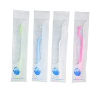 LUCKDANO 4pcs Brace Cleaning Brush Soft Head Inter Brush for Stubborn Removal with Ergonomic Handle for Implants Patients and Children