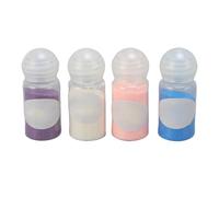 LUCKDANO 4Pcs Embossing Powder Set for Stamping Heat Activated Embossing Powder for Paper Crafts with 4 Colors 10ml Each