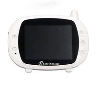 LUCKDANO 5-meter Night Baby Monitor with 3.5-inch High-definition LCD Screen, IR CUT Automatic Switching, Two-way Intercom, Built-in Lullaby, 250 Frequency Hopping (UK Plug)