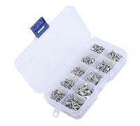 LUCKDANO 500pcs M2 Flat Head Aluminum Rivet Set - Solid Rivets for Versatile Use - Resistant & Easy Installation for & Professional Applications