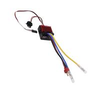 LUCKDANO 60A Brushed Electronic 60A Brushed Electronic Speed Controller ESC for RC Car & Boat Models - Compatible with 540, 550 & 750 Motors, Featuring 6V3A BEC Output -