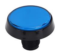 LUCKDANO 60mm Big Round Flat Button with LED Light | Durable ABS Material | High Sensitivity Push Button for Gaming Consoles | Easy Installation Rotating Bracket | Includes 3-Foot (#3)